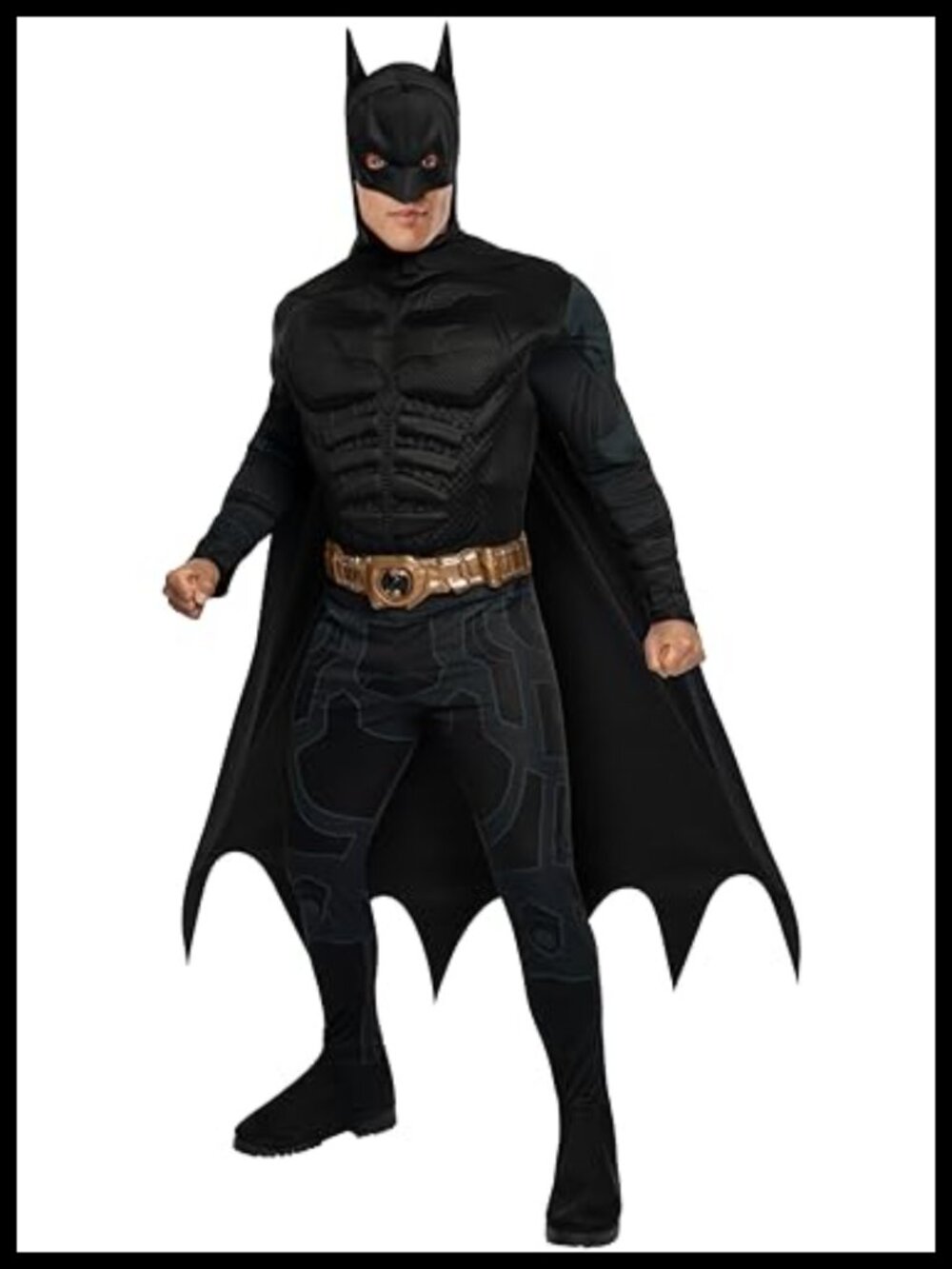 Rubies Dark Knight Rises Batman Costume for Adults Padded Jumpsuit